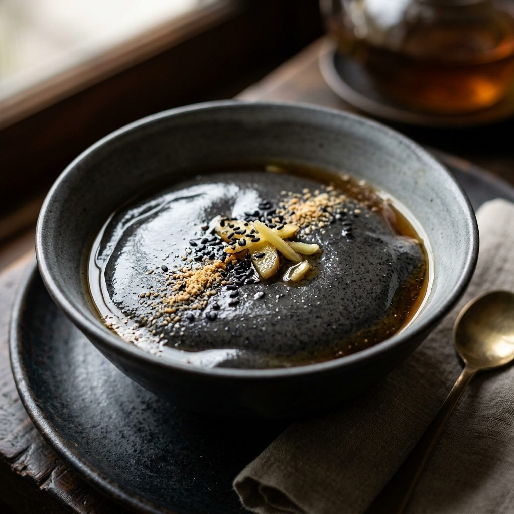 Black Sesame Tofu Pudding