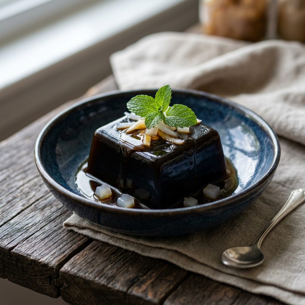 Homemade Grass Jelly