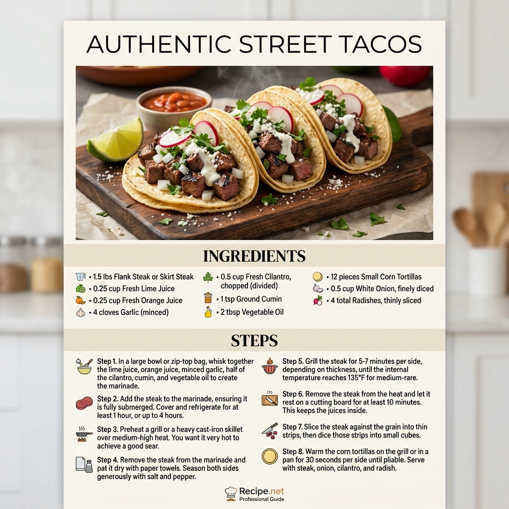 Authentic Street Tacos Infographic