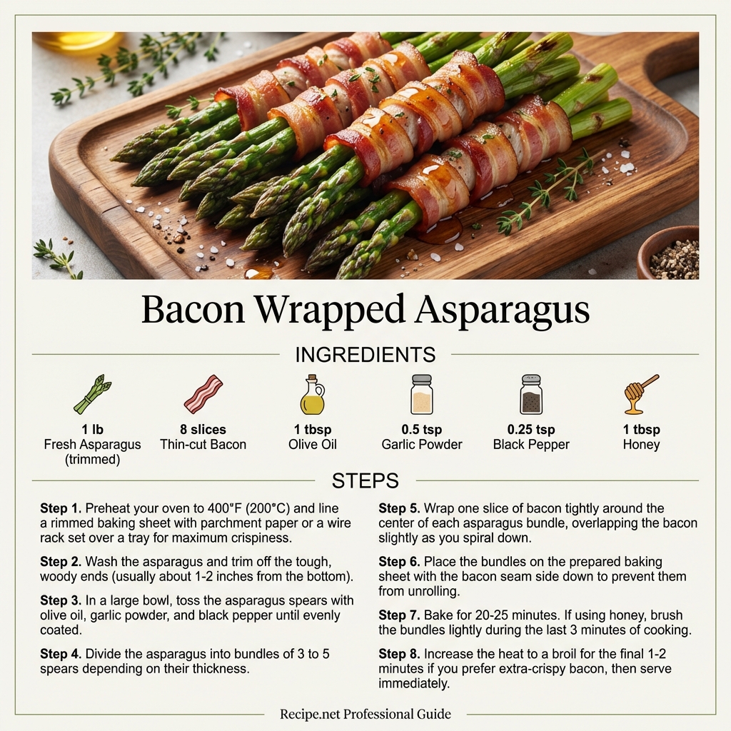Bacon Wrapped Asparagus Infographic