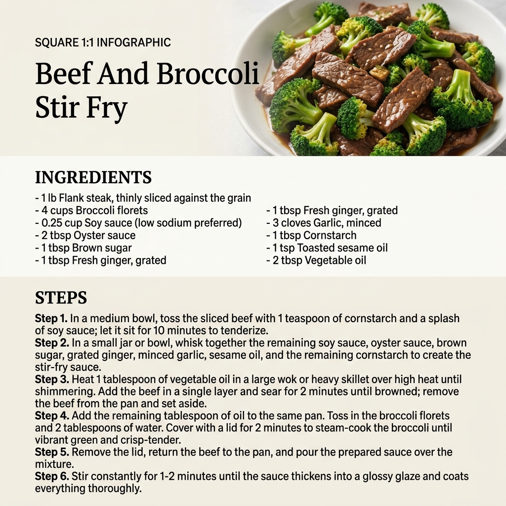 Beef And Broccoli Stir Fry Infographic