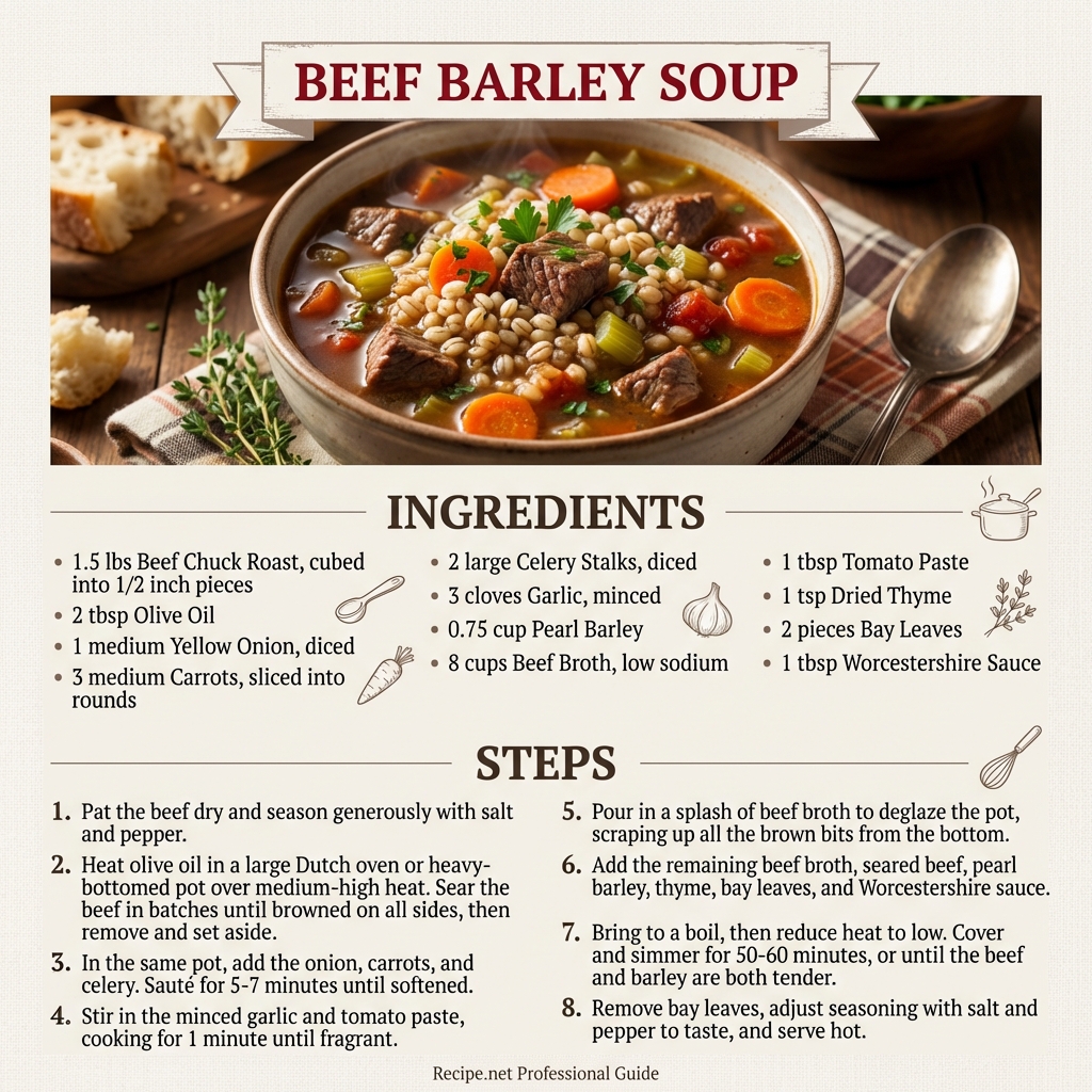 Beef Barley Soup Infographic