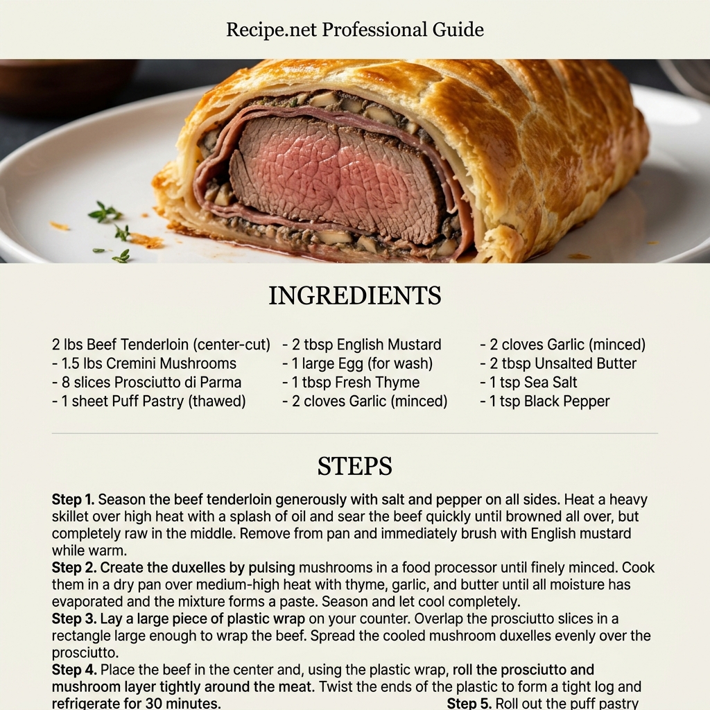 Beef Wellington Infographic