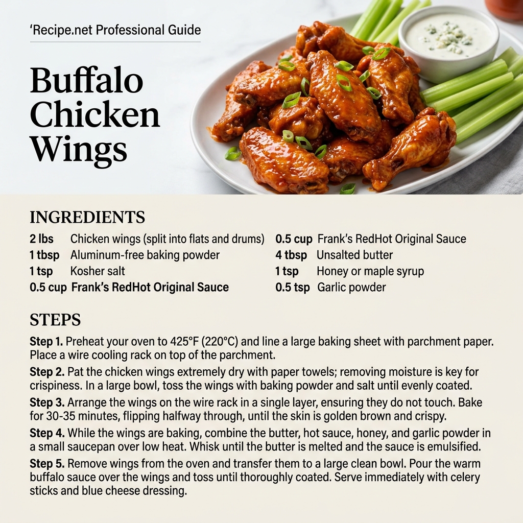 Buffalo Chicken Wings Infographic