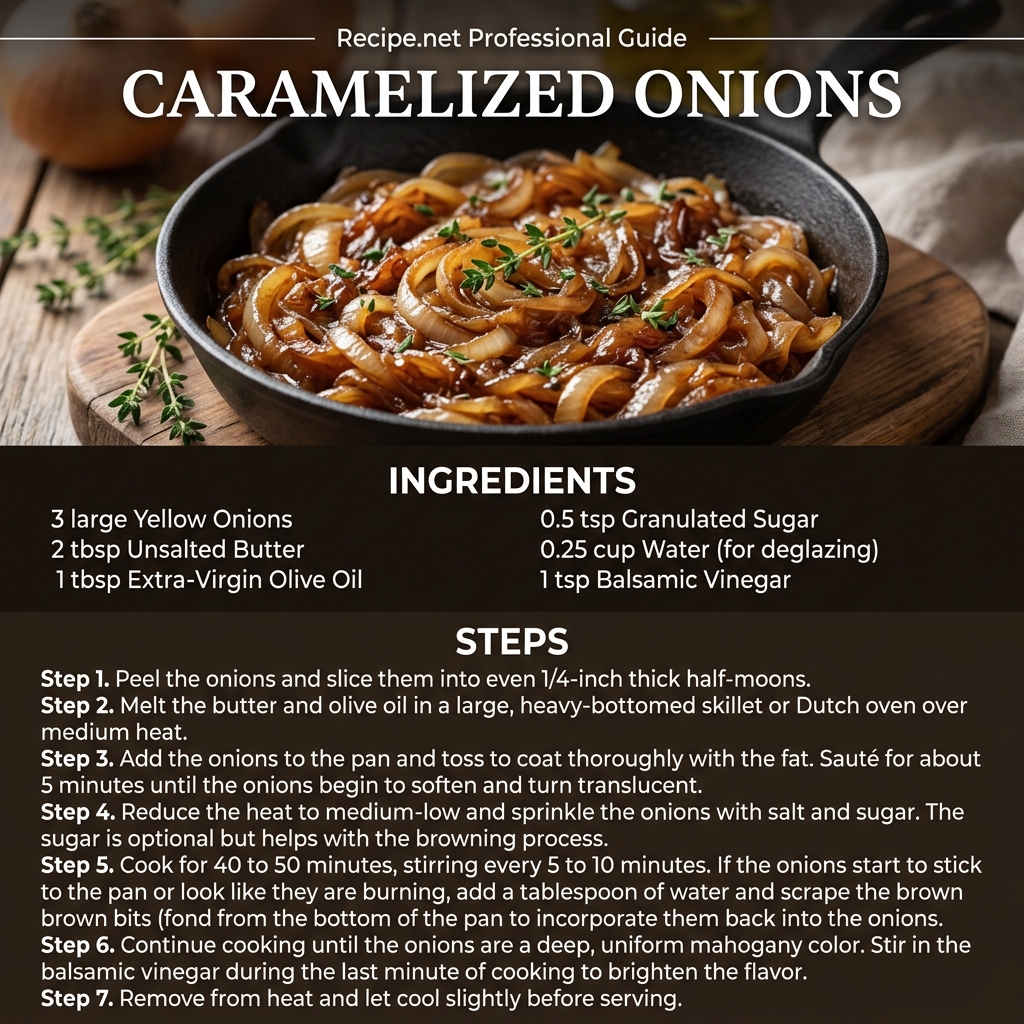 Caramelized Onions Infographic