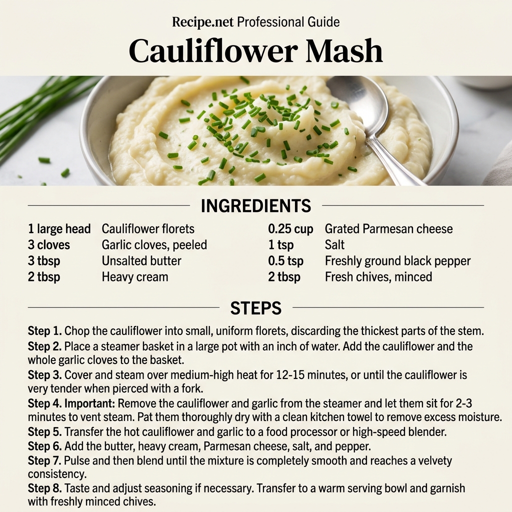 Cauliflower Mash Infographic