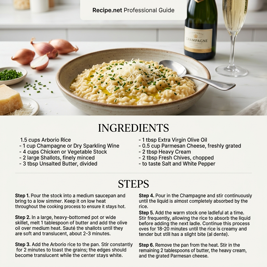 Champagne Risotto Infographic