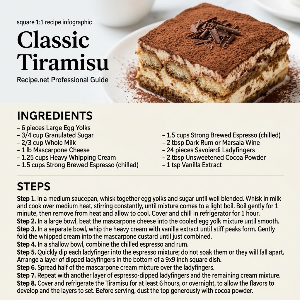 Classic Tiramisu Infographic