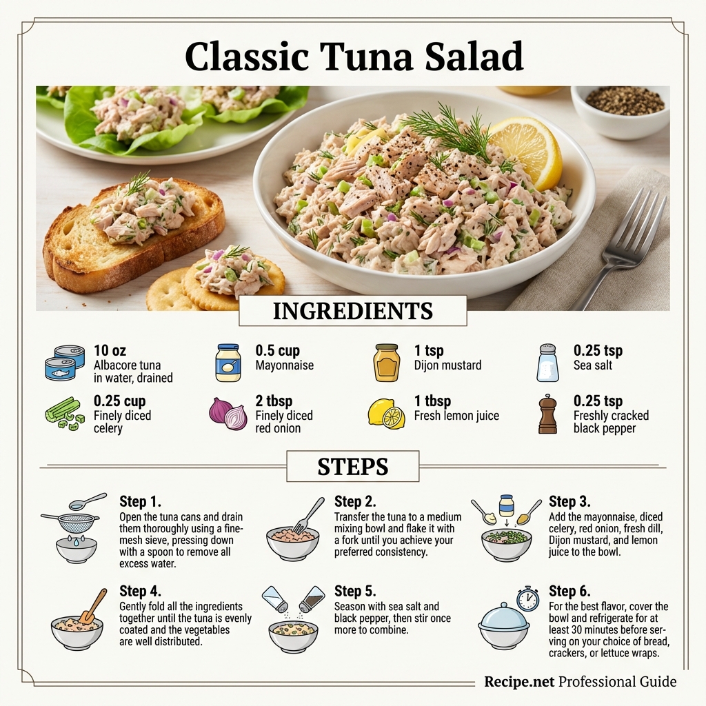 Classic Tuna Salad Infographic
