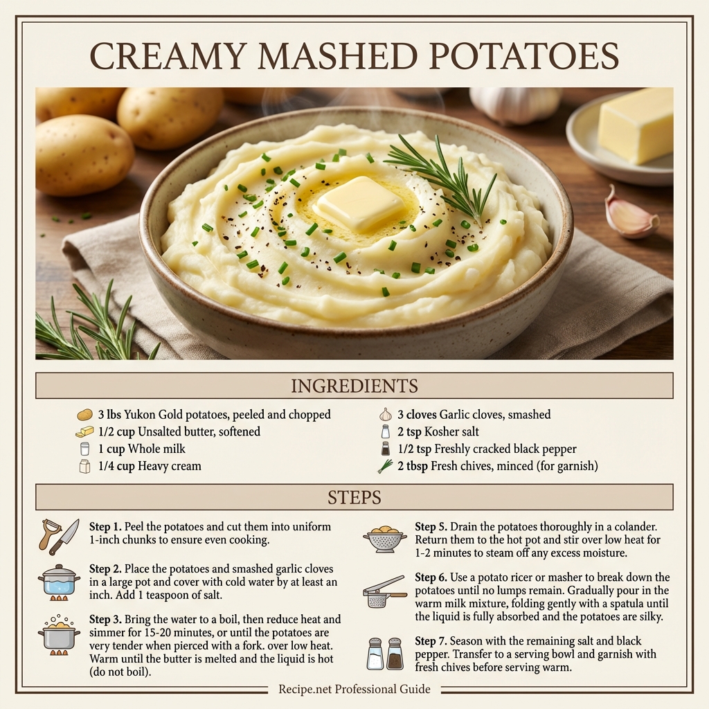 Creamy Mashed Potatoes Infographic
