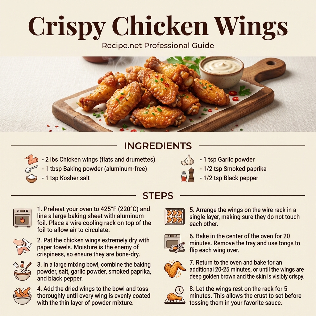 Crispy Chicken Wings Infographic