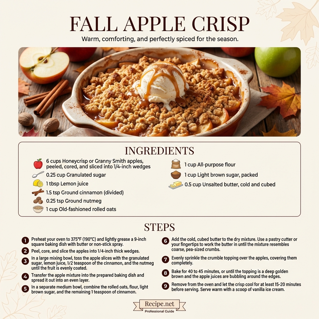 Fall Apple Crisp Infographic