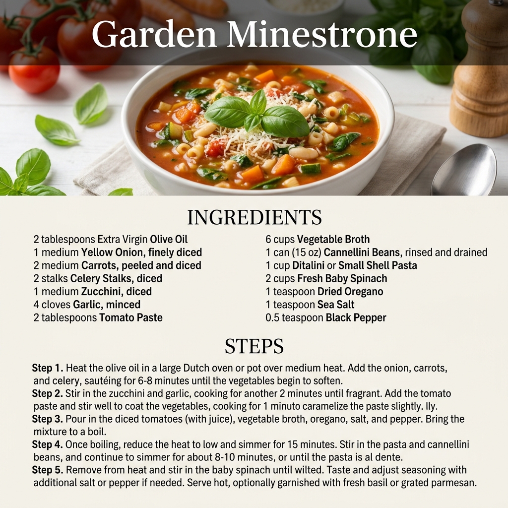 Garden Minestrone Infographic
