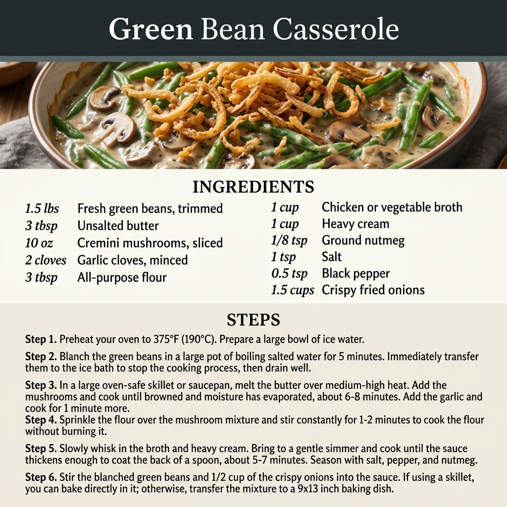 Green Bean Casserole Infographic