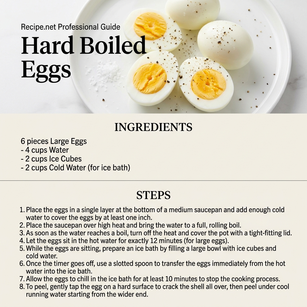 Hard Boiled Eggs Infographic