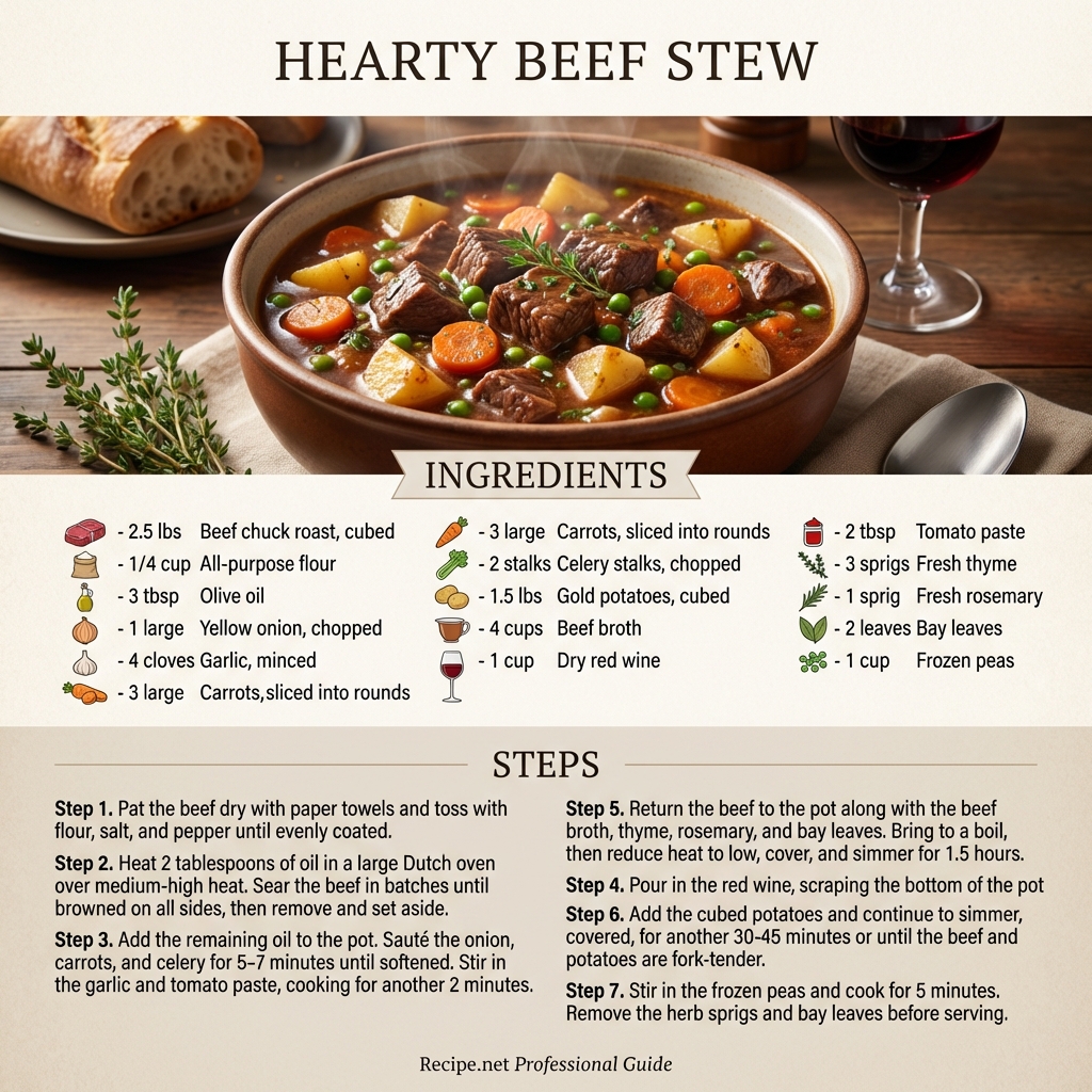 Hearty Beef Stew Infographic