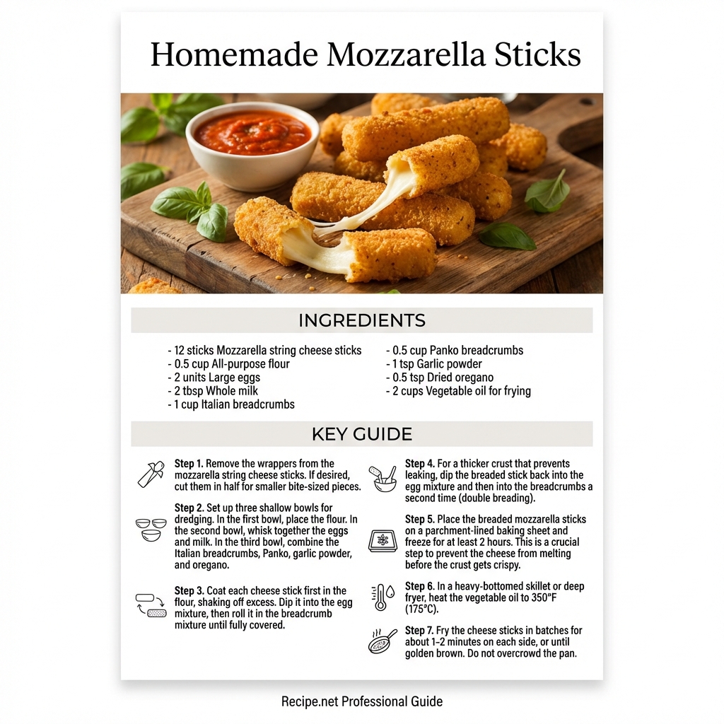 Homemade Mozzarella Sticks Infographic