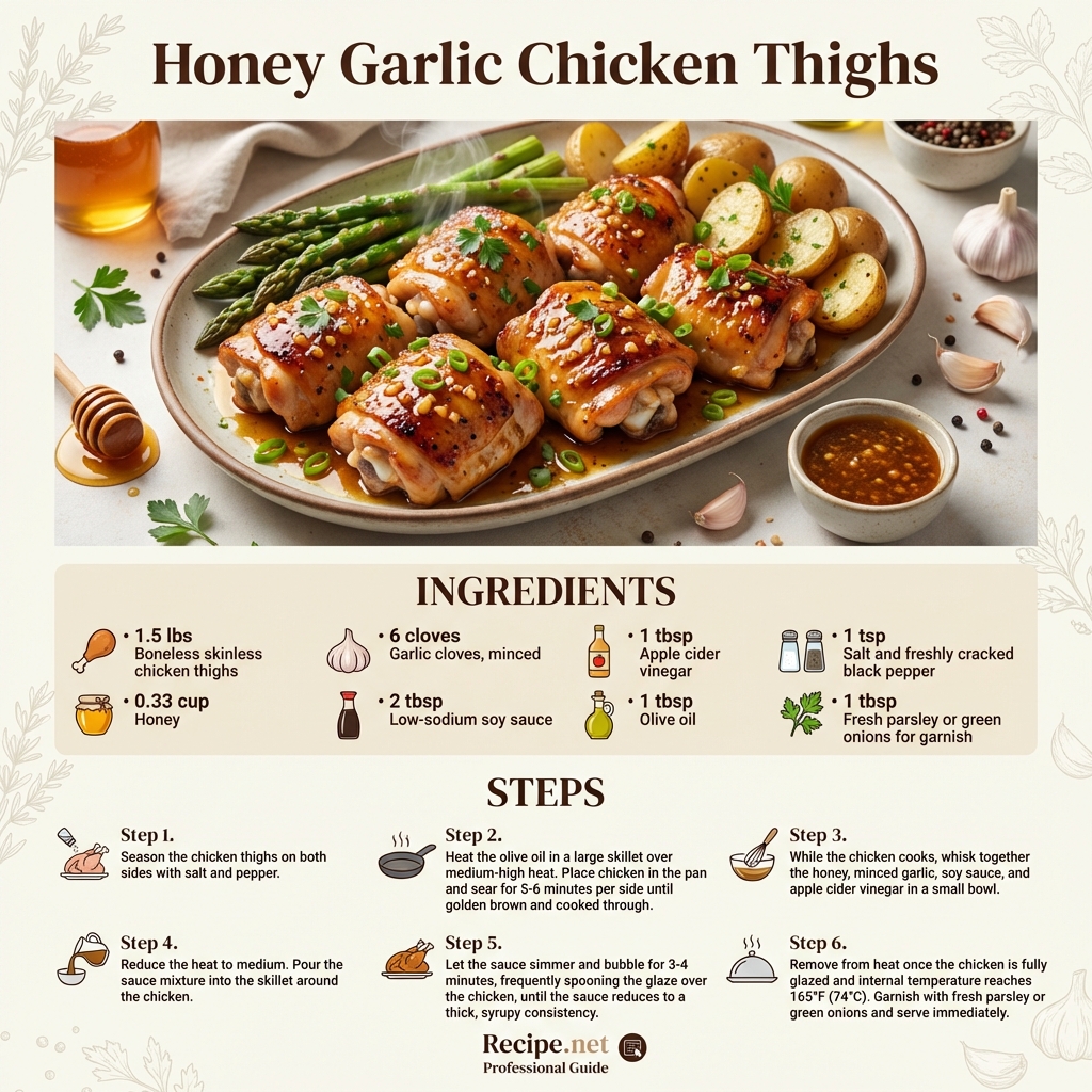 Honey Garlic Chicken Thighs Infographic