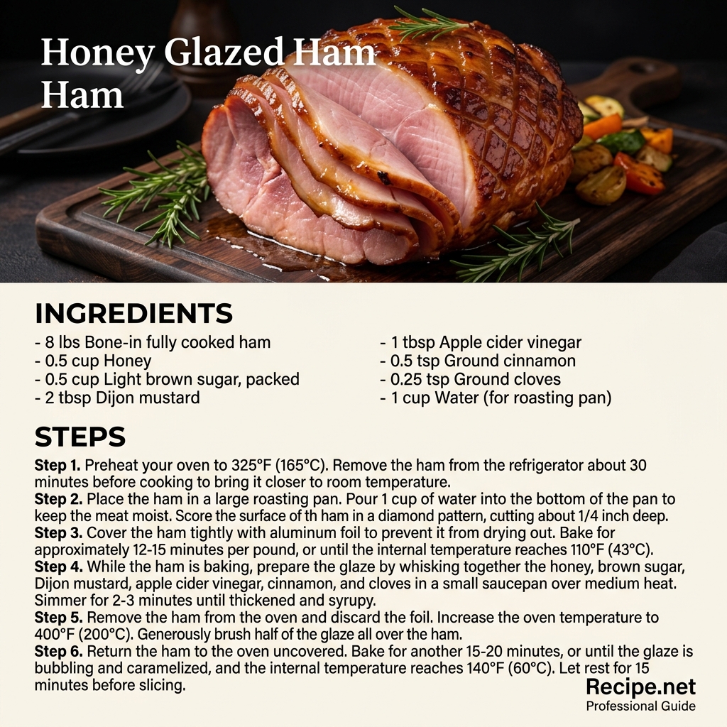 Honey Glazed Ham Infographic