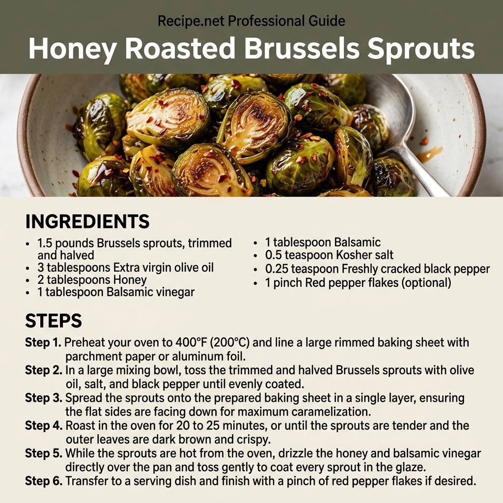Honey Roasted Brussels Sprouts Infographic