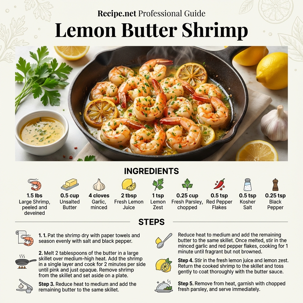 Lemon Butter Shrimp Infographic
