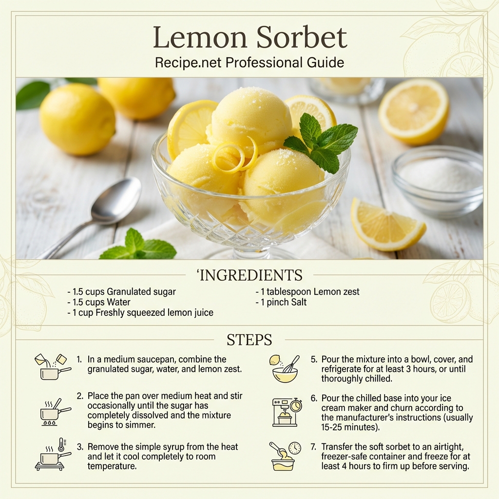 Lemon Sorbet Infographic