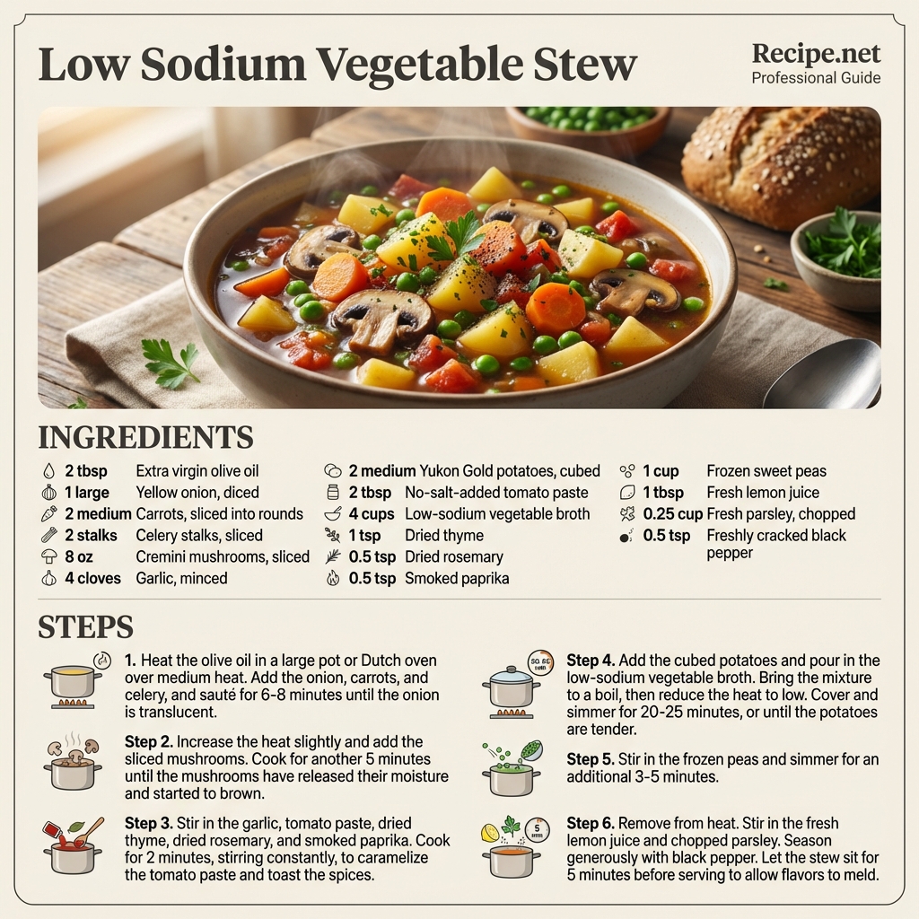 Low Sodium Vegetable Stew Infographic
