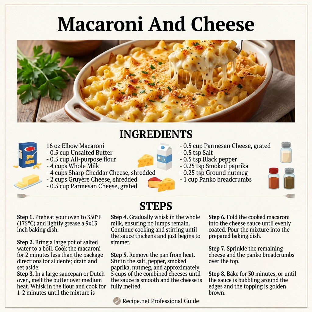 Macaroni And Cheese Infographic