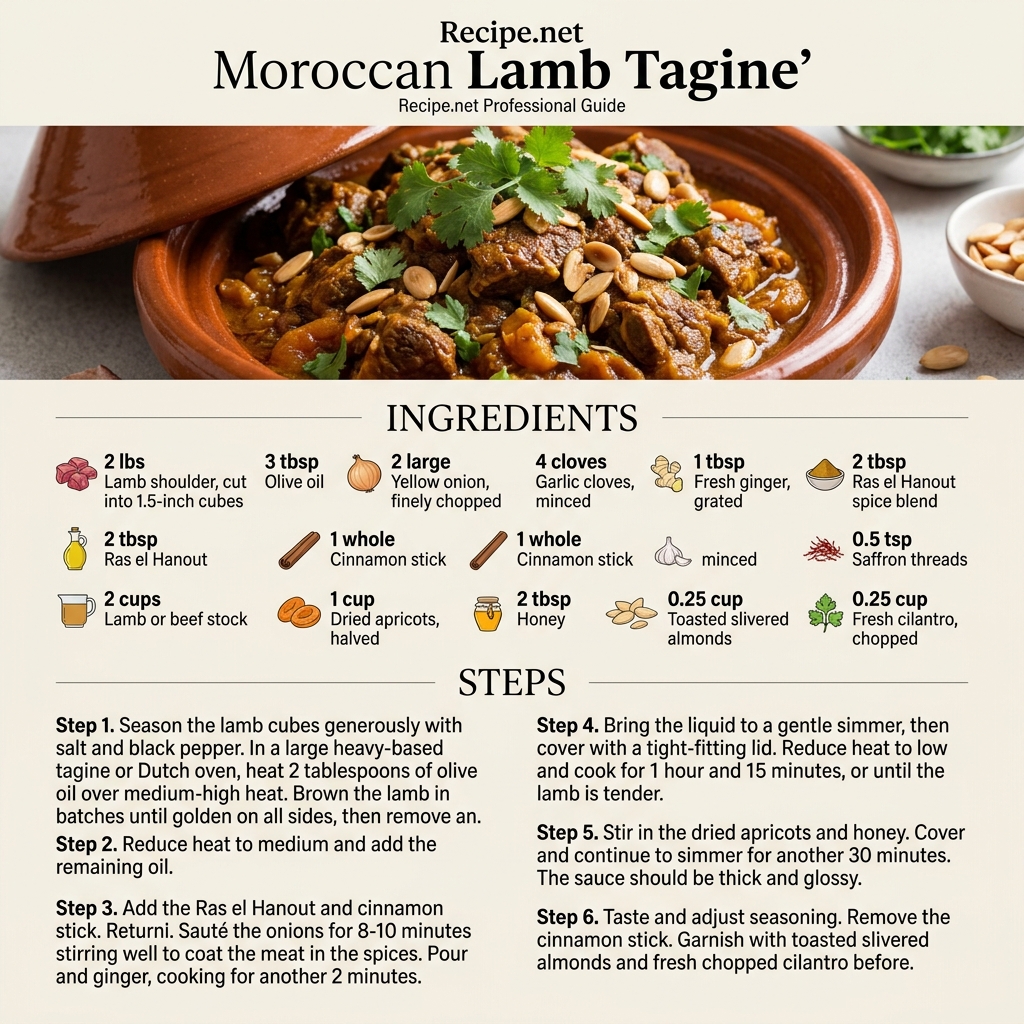 Moroccan Lamb Tagine Infographic