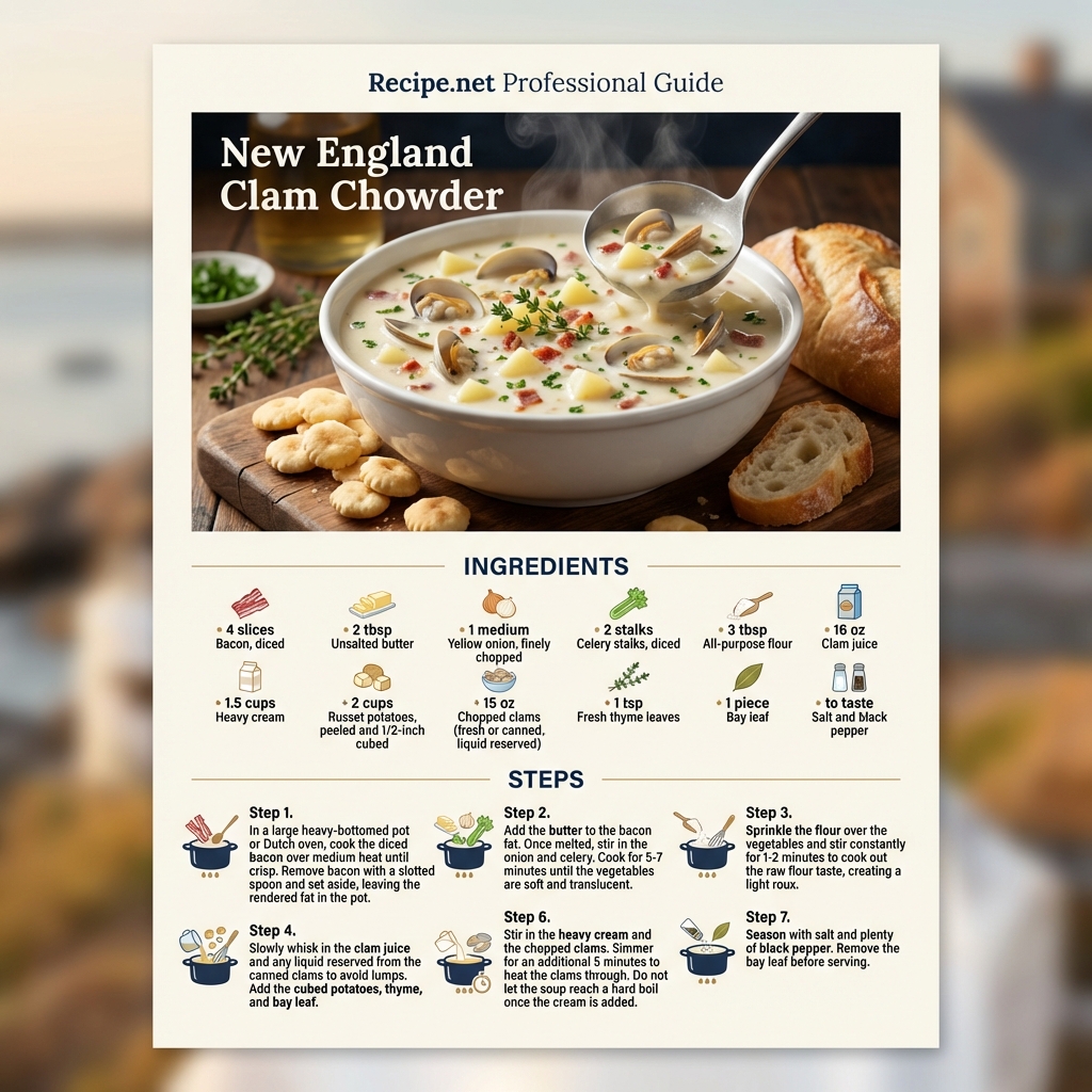 New England Clam Chowder Infographic