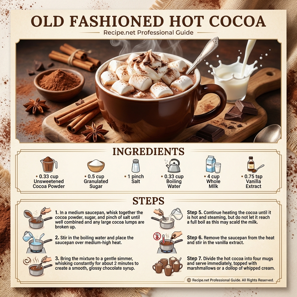 Old Fashioned Hot Cocoa Infographic