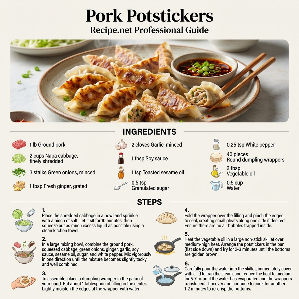 Pork Potstickers Infographic
