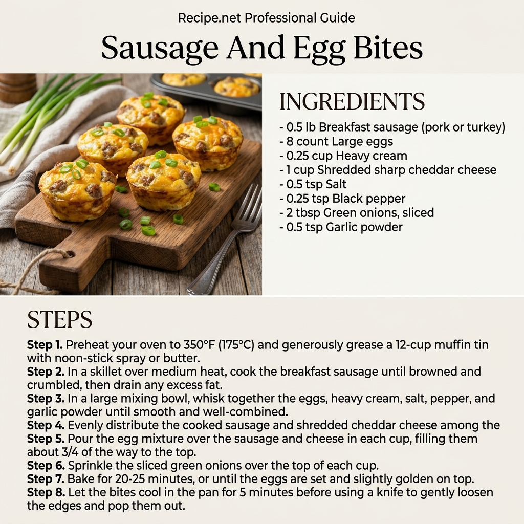 Sausage And Egg Bites Infographic
