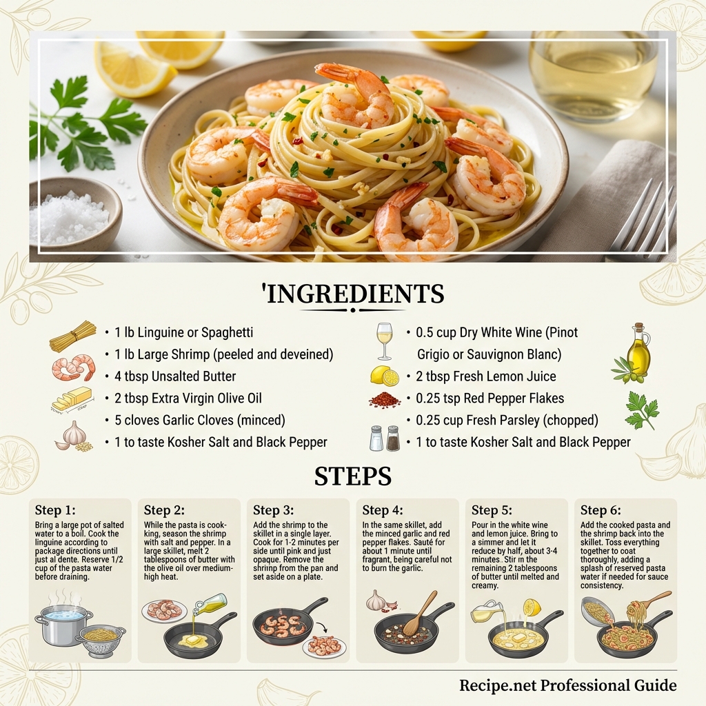 Shrimp Scampi Pasta Infographic