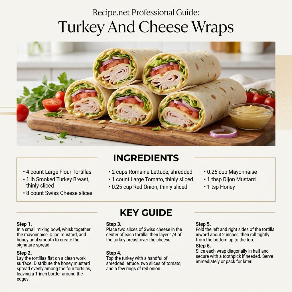 Turkey And Cheese Wraps Infographic