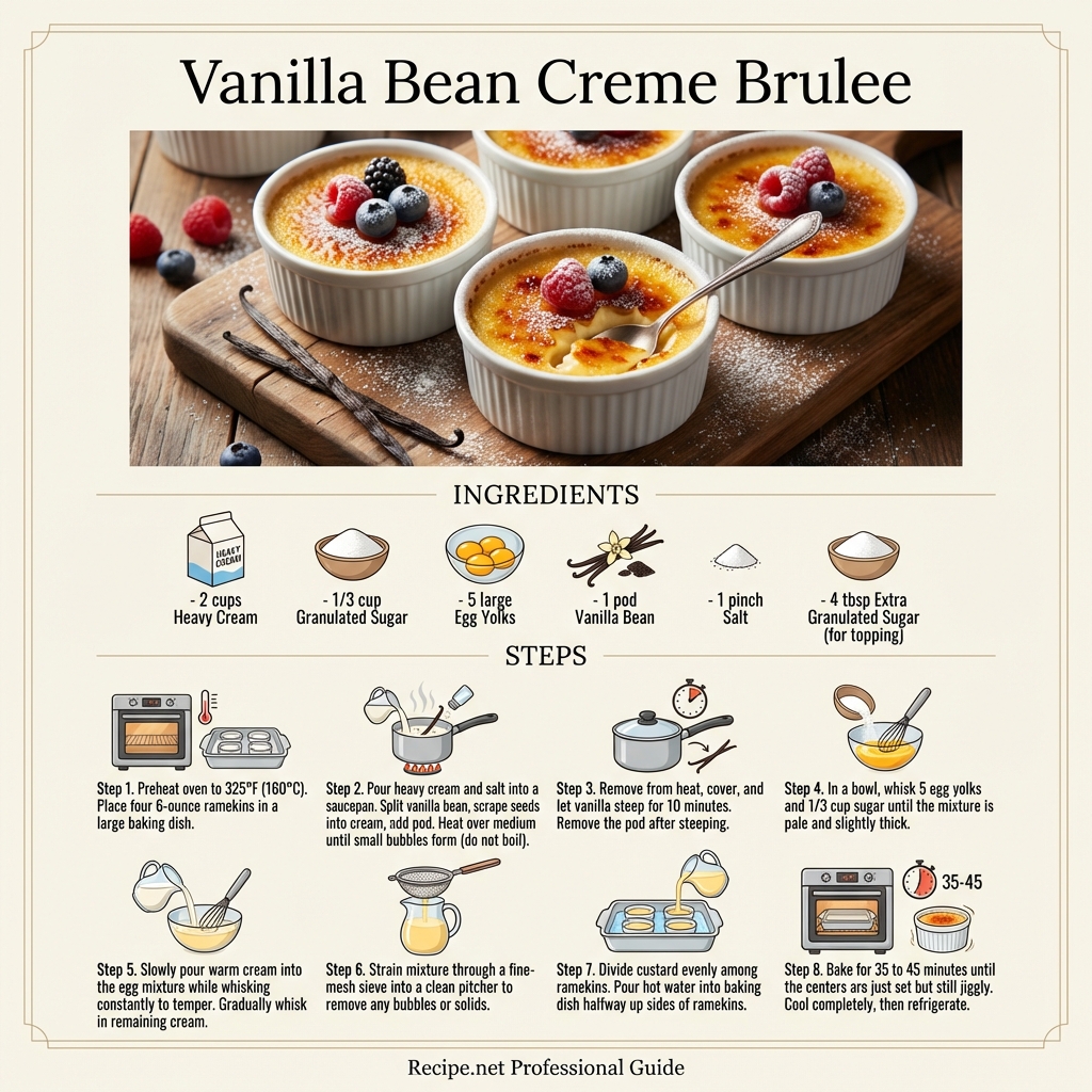 Vanilla Bean Creme Brulee Infographic
