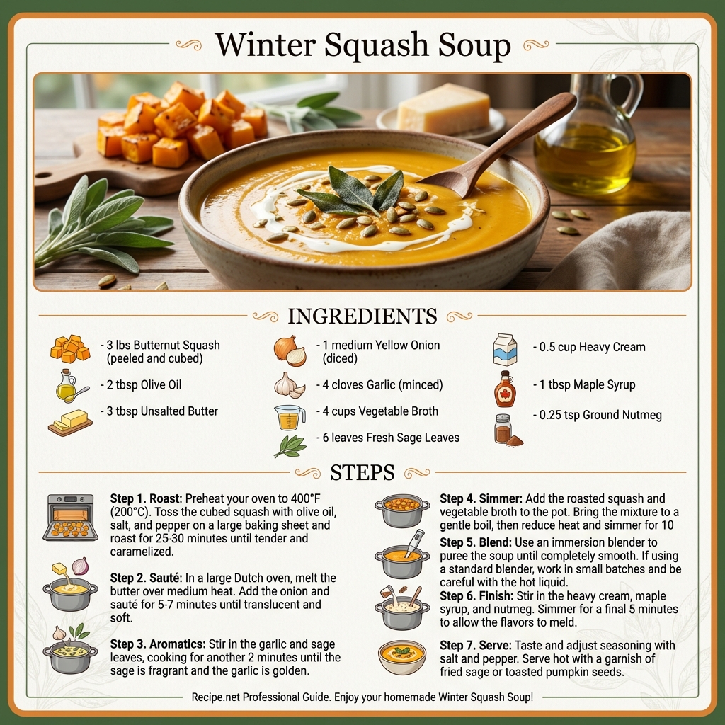 Winter Squash Soup Infographic