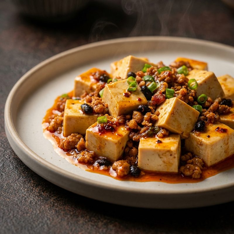 Braised Beancurd with Minced Pork