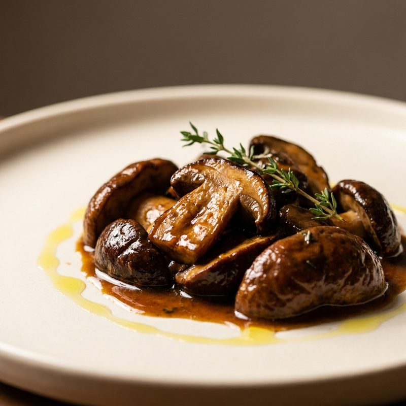 Braised Porcini Mushrooms