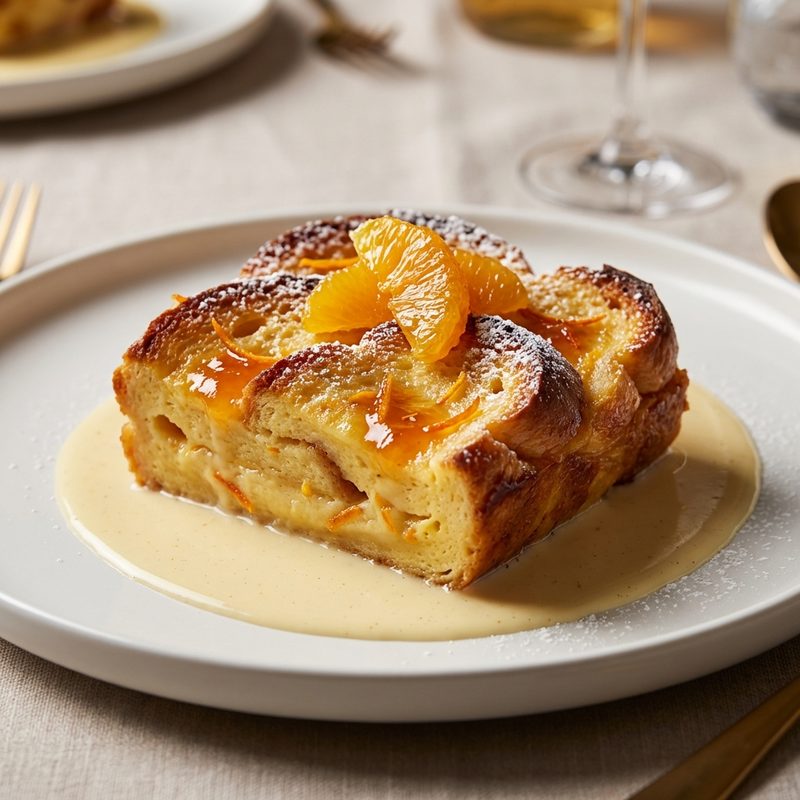 Bread-and-Butter Pudding with Orange Zest
