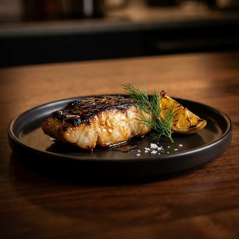 Charcoal-Grilled Black Cod