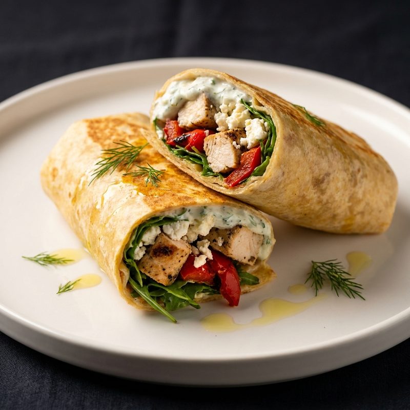 Chicken Feta Wraps