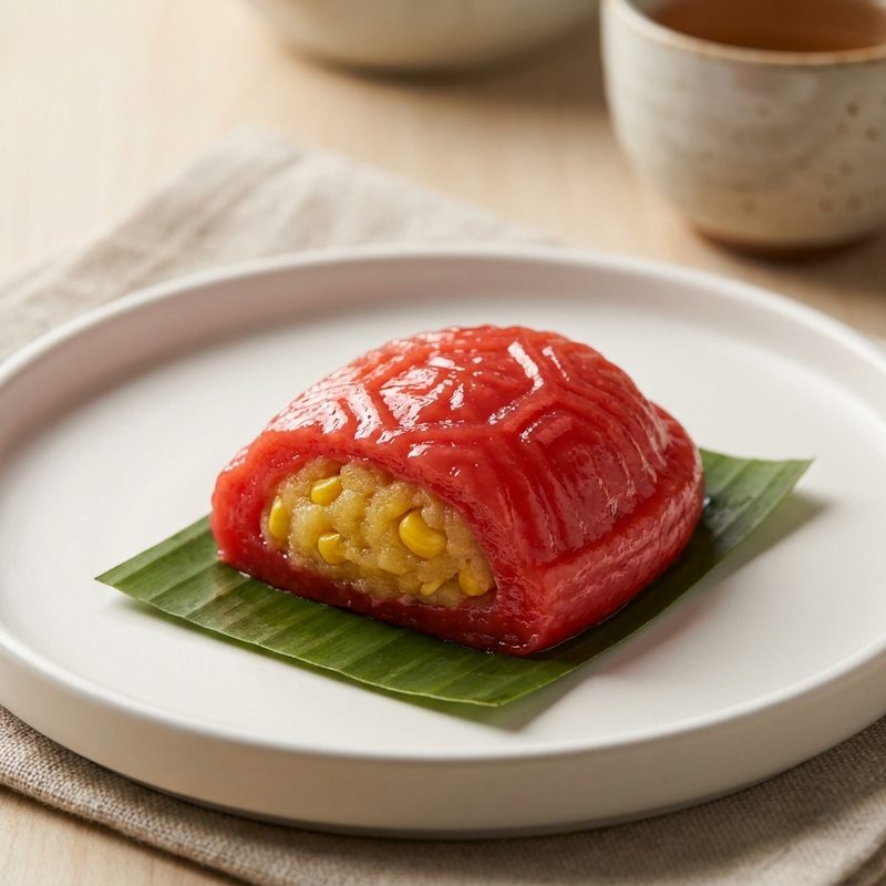Corn Ang Ku Kueh