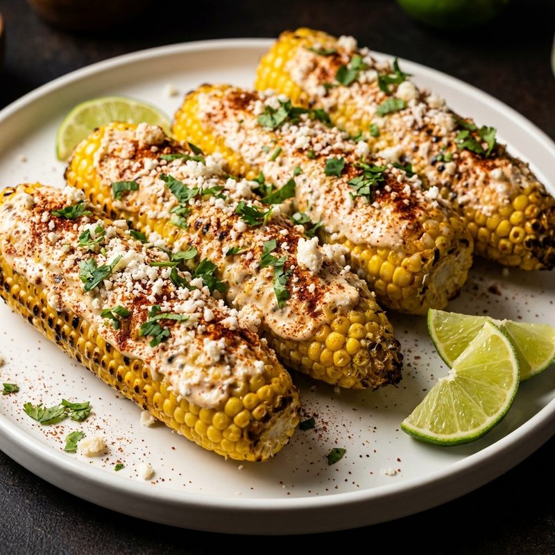 Elote Mexican Street Corn with Cotija