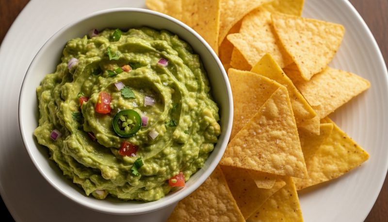 Fresh Guacamole And Chips