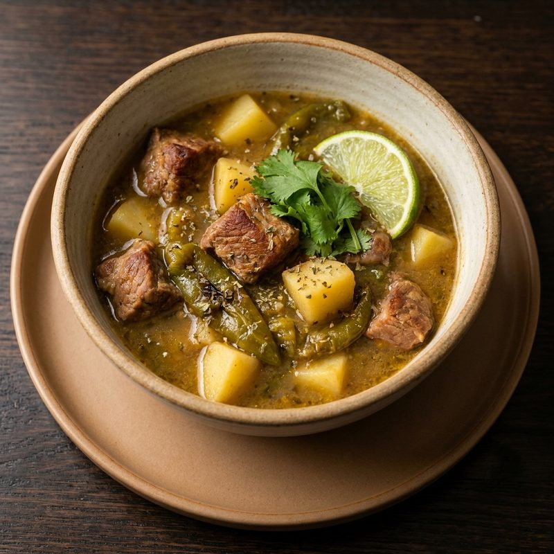 Hatch Green Chile Stew with Pork