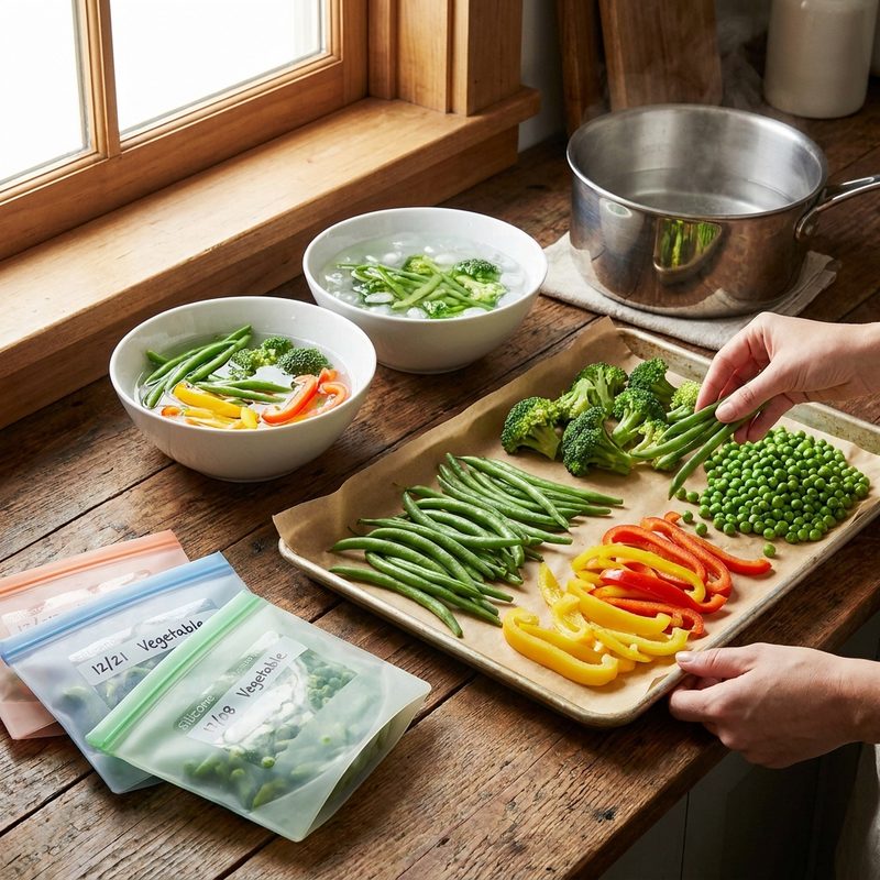 How to Freeze Fresh Vegetables Without Losing Texture