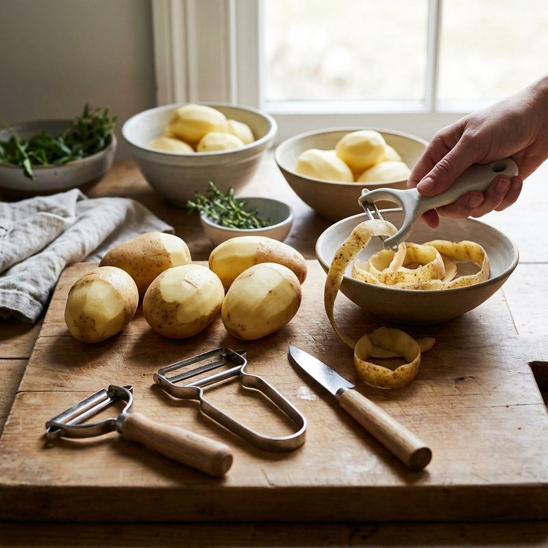 How to Peel Potatoes