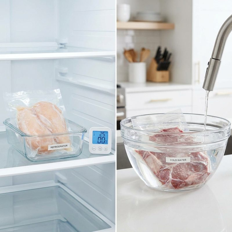 How to Safely Thaw Frozen Meat and Poultry