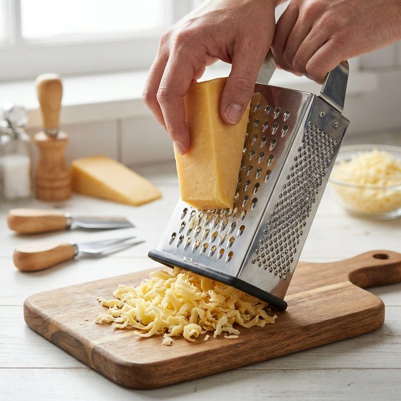 How to Shred Cheddar Cheese